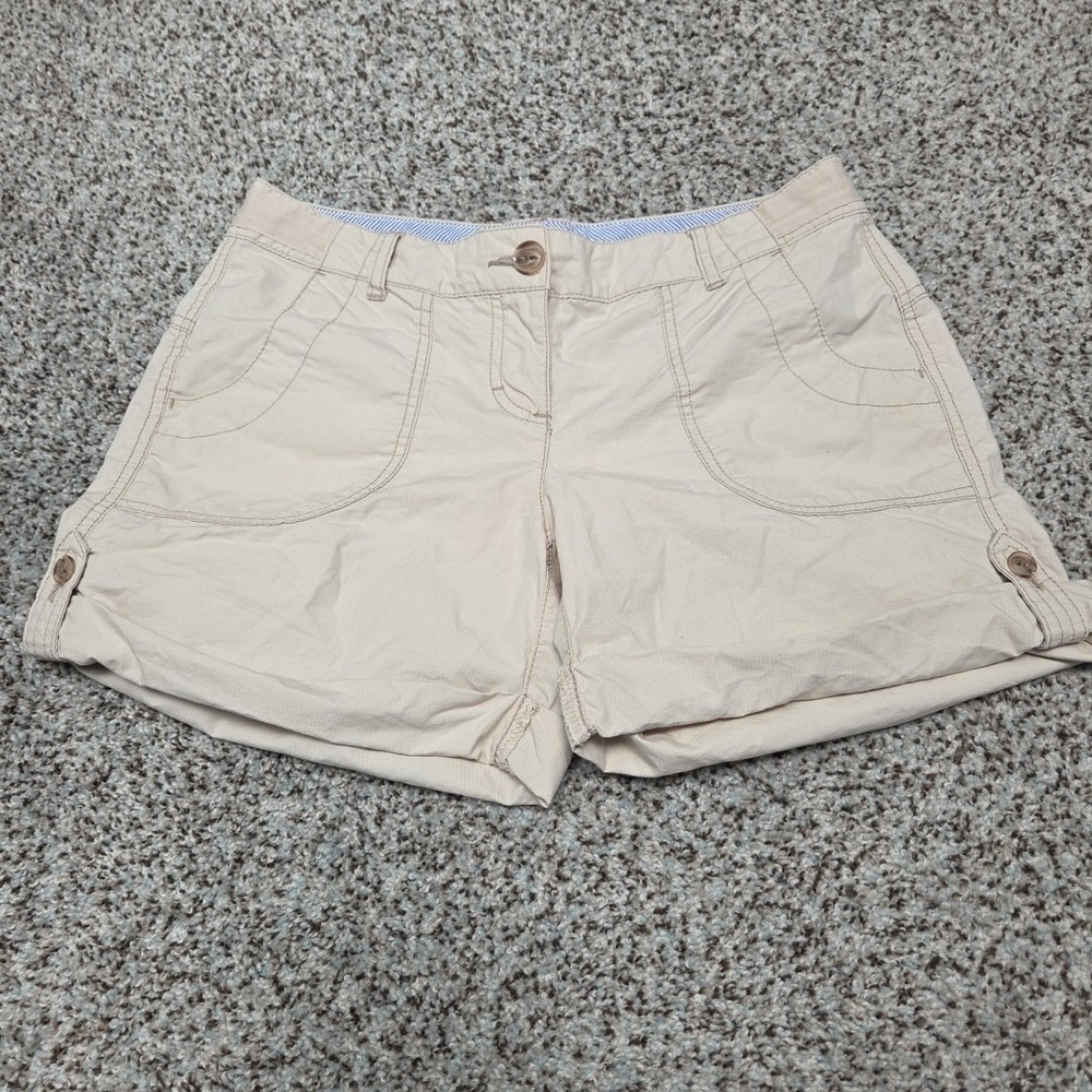 Tommy Hilfiger Chino Shorts Womens 4 Khaki Flat Front